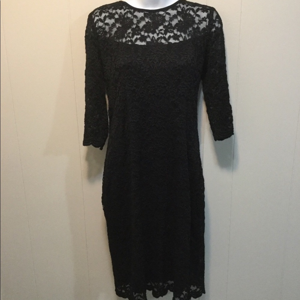 Dress Barn Collection Black Lace Dress